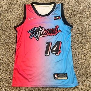 Miami Heat Vice Versa Jersey Pink Blue Gradient Tyler Herro 14